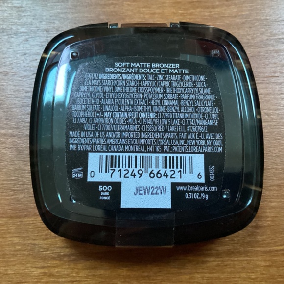 L’Oréal Paris Infallible 24H Fresh Wear Bronzer Soft Matte Finish Waterproof - Picture 3 of 5